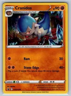 Cranidos SWSH274 Holo Promo Sword & Shield Promo Pokemon Holo Near Mint - Image 1
