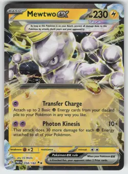 Mewtwo ex Double Rare SV04: Paradox Rift 058/182 Pokemon - Image 1