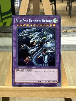 Yugioh *Blue-Eyes Ultimate Dragon (MP) Secret Rare* LCKC-EN057 - Image 1