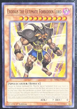Exodius the Ultimate Forbidden Lord MIL1-EN007 Millennium Pack 1st Edition LP - Image 1