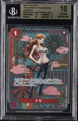 2023 ONE PIECE AWAKENING OF THE NEW ERA JAPANESE SPECIAL ART R NAMI BGS 10 - Image 1
