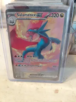 POKEMON CARD SALAMENCE EX FULL ART FOIL #320 287/159. MINT CONDITION - Image 1