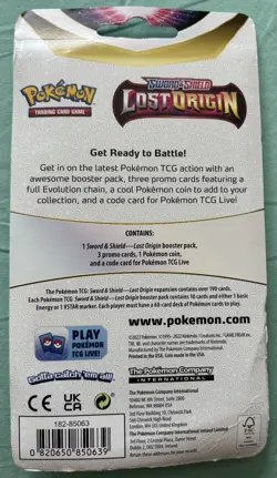 POKEMON TCG SWORD & SHIELD LOST ORIGIN BOOSTER PACK, 3 EVOLUTION CHAIN CARDS - Image 2