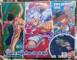 One Piece Card Game : Learn Together Deck Set - 3 Decks & cases + playmat [NEW] - Image 1