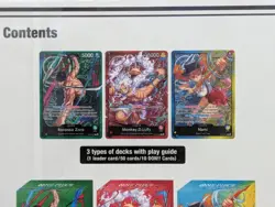 One Piece Card Game : Learn Together Deck Set - 3 Decks & cases + playmat [NEW] - Image 3