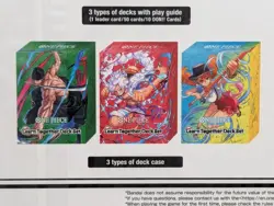 One Piece Card Game : Learn Together Deck Set - 3 Decks & cases + playmat [NEW] - Image 5