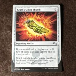 Krark's Other Thumb Unstable Mtg Magic the Gathering Artifact Card - Image 1