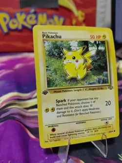 Pokemon Pikachu TCG Jungle Card 60/64 1st Edition Common LP WOTC Vintage 1999 - Image 3