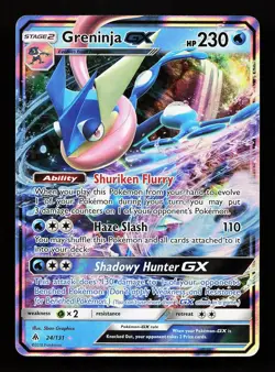 Greninja GX 24/131 GX Rare Forbidden Light Pokemon Card - Image 1