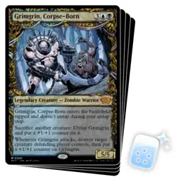 GRIMGRIN, CORPSE-BORN X4 March Of The Machine: Multiverse Legends Magic MTG CARD - Image 1