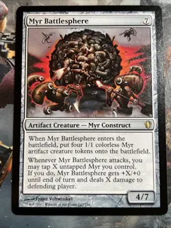 1x Myr Battlesphere Commander 2013 LP MTG Magic the Gathering x1 MKE - Image 3