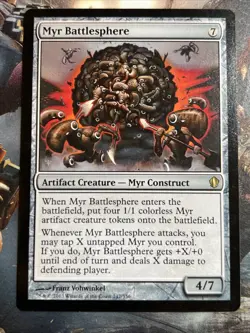 1x Myr Battlesphere Commander 2013 LP MTG Magic the Gathering x1 MKE - Image 5