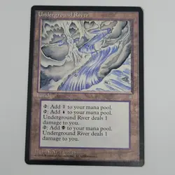 LP MTG Magic: The Gathering Underground River Ice Age Regular 1995 - Image 1