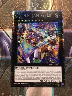 *** P.U.N.K JAM FEVER (PUNK) *** 1ST EDITION STARLIGHT RARE BLMM-EN051 YUGIOH! - Image 1