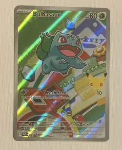 Bulbasaur 037 Pokemon Promos Holo Promo (2026) Basic 80 HP English TCG - Image 1