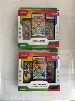 Pokemon TCG First Partner Illustration Collection Series 1 - New & Sealed X2 - Image 1