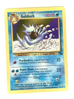 Golduck 35/62 Uncommon Fossil Pokemon Heavily Played - Image 1