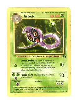 Arbok 31/62 Uncommon Fossil Pokemon Heavily Played - Image 1