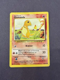 Pokemon Base Set GERMAN Charmander / Glumanda 46/102 (Damaged) FREE SHIPPING - Image 3