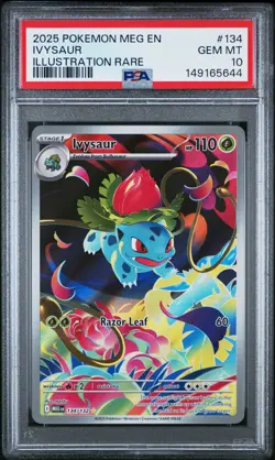 Ivysaur 134 Pokemon Meg En-Mega Evolution PSA 10 - Image 1