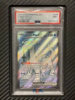 2023 PSA 9 Chien-Pao EX #236 Ultra Rare Full Art Pokemon TCG SV2 Paldea Evolved - Image 1