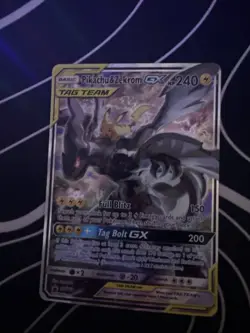 Pokemon Pikachu & Zekrom GX TCG Sun & Moon SM168 - Image 1