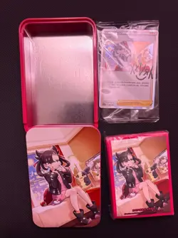 2024 Pokemon SC Themed Storage Tin Marnie Deck Sleeves & Sealed Promo - Image 1