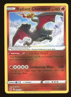 2023 Pokemon TCG Radiant Charizard Holo 020/159 - Image 1
