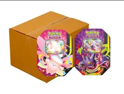 Pokemon Mega Moonlit Tin Sealed Case ( 3 Tins Of Each Gengar Clefable ) - Image 1