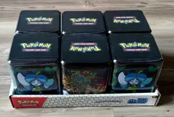 Pokemon TCG 6-Stack'em High Tin of 3 Booster Packs Factory Sealed New - Image 1