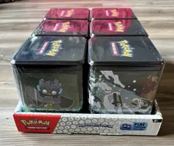 Pokemon TCG 6-Stack'em High Tin of 3 Booster Packs Factory Sealed New - Image 4