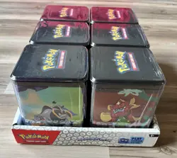 Pokemon TCG 6-Stack'em High Tin of 3 Booster Packs Factory Sealed New - Image 5