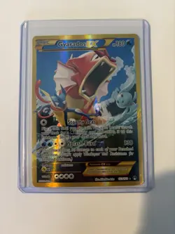 Pokemon TCG Gyarados EX 123/122 XY Breakpoint Gold Secret Rare Holo LP - Image 1