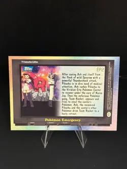 EP2 Pokemon Emergency Topps Series 2 TV Animation Edition Blue Label Pokemon LP - Image 2