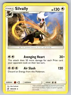 Silvally (SM Unified Minds) 184/236 Rare Deck Exclusives Pokemon NM - LP - Image 1