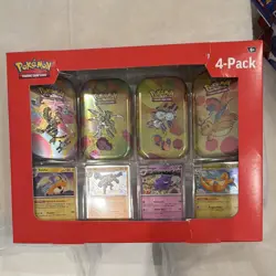 Pokemon TCG Scarlet & Violet—151 Mini Tin 4-Pack Box Booster English 2023. - Image 1