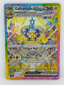Pokemon Stellar Crown - Galvantula EX 168/142 - SIR - NM/M Condition - Image 1