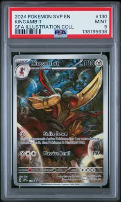 2024 POKEMON SVP EN-SV BLACK STAR PROMO #130 KINGAMBIT PSA 9 - Image 1