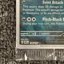 Pokemon TCG Obsidian Flames Umbreon 130/197 GameStop Stamped Promo Sealed - Image 2