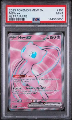 2023 Pokemon 151 - Mew Ex Ultra Rare No. 193 PSA 9 - Image 1