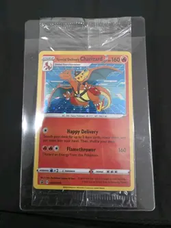 Pokemon TCG Special Delivery Charizard SWSH075 Holo Black Star Promo Sealed - Image 1