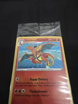 Pokemon TCG Special Delivery Charizard SWSH075 Holo Black Star Promo Sealed - Image 5