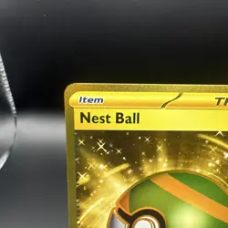 Pokemon Nest Ball Gold Secret Rare Trainer Holo SV01 255/198 Scarlet & Violet - Image 2