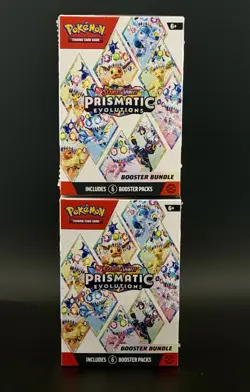 Pokemon Prismatic Evolutions Booster Bundle Lot Of 2 Brand New Factory Sealed - Image 2