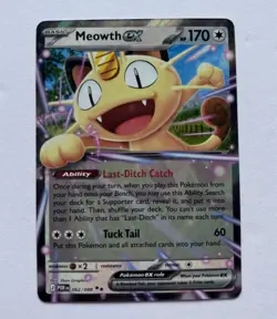 Meowth ex 062/088 Perfect Order Double Rare Holo English Pokemon TCG NM - Image 1