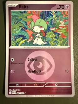 Pokemon TCG Ralts 87/217 Ascended Heroes ME2.5 Psychic Energy Reverse Holo NM - Image 1