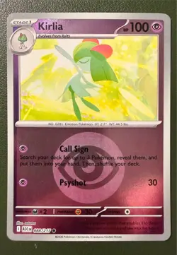 Pokemon TCG Kirlia 88/217 Ascended Heroes ME2.5 Psychic Energy Reverse Holo NM - Image 1