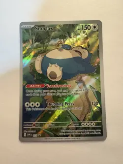 Pokemon Snorlax Promo Holo SVP 051 EN 150 HP SV Scarlet & Violet Pokemon TCG - Image 1