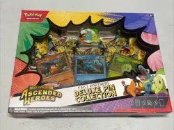 Pokemon Mega Evolution Ascended Heroes Deluxe Pin Box Chikorita Tepig Totodile - Image 1