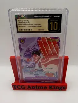 MONKEY D. LUFFY #EB02-061 2025 ONE PIECE JPN ALT ART PARALLEL CGC 10 Pristine - Image 1